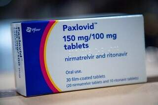 Caixa do remédio paxlovid, que possui 30 comprimidos. (Foto: Divulgação/Pfizer)