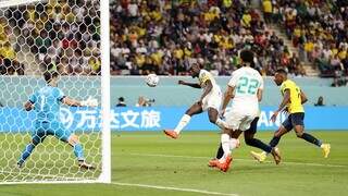 Segundo gol da partida vencida pela seleção de Senegal. (Foto: Reprodução/Fifa)