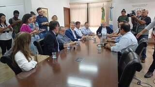 Cronograma de pagamento foi divulgado em entrevista esta manhã, na Governadoria. (Foto: Chico Ribeiro)