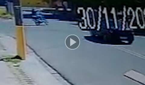 Vídeo mostra carro perseguindo e atropelando motociclista antes de assassinato