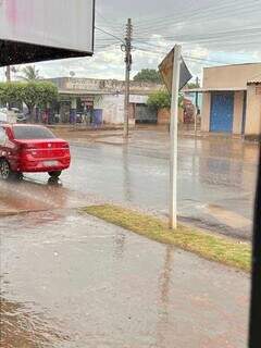 Chuva no Bairro São Conrado na tarde desta quarta-feira. (Foto: Direto das Ruas)