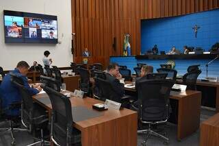 Sessão mista da Assembleia Legislativa de Mato Grosso do Sul. (Foto: Luciana Nassar)