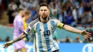Messi comemora gol contra Austrália (Foto Carl Recine/Reuters)