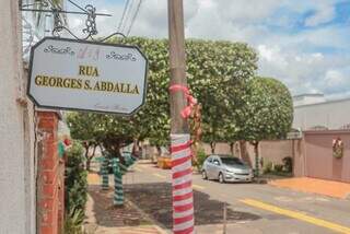 Rua Georges S. Abdalla fica localizada no Bairro Monte Libano. (Foto: Marcos Maluf)