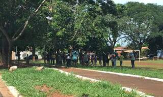 Banda ensaia na praça todos os dias a partir das 14h. (Foto: Gabrielle Tavares)