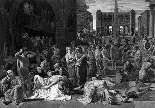 &#34;A praga de Atenas&#34; - Pintura de J. Fittler (Wikipedia Commons)