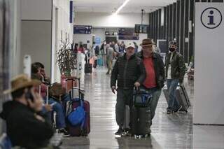 Movimentação de passageiros no Aerporto de Campo Grande (Foto: Marcos Maluf/Arquivo)