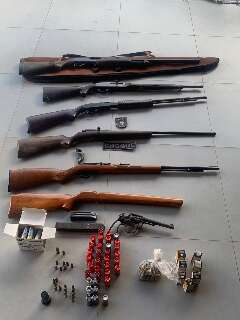 Polícia Militar apreende seis armas de fogo sem documentação legal em MS