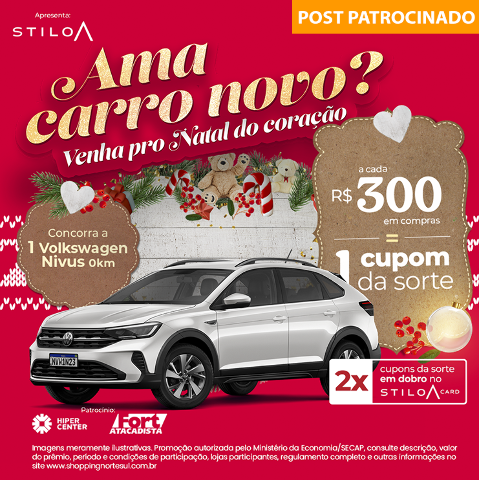 Venha participar da Promoção de Natal do Norte Sul Plaza