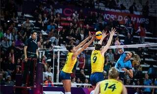 Jogo da competição foi disputado neste sábado. (Foto: FIVB/Reprodução)