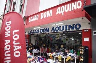 Lojão Dom Aquino está localizado na Rua Dom Aquino, 1507, Centro. (Foto: Alex Machado)