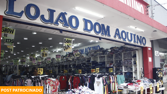 Lojão Dom Aquino tem calça  de marca e tendências a partir de R$ 5,00