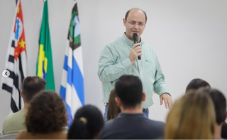 Ex-ministro da Educação, Rossieli Soares, durante palestra. (Foto: Instagram)