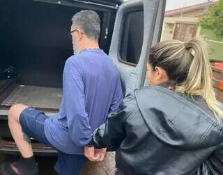 Jorge Zacarias preso em Dourados, no dia 13 de setembro, acusado de estuprar pacientes. (Foto: Divulgação)