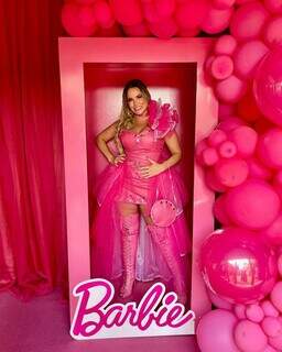 Mel Mello Merlugo celebrou aniversário inspirado na Barbie. (Foto: Arquivo pessoal)