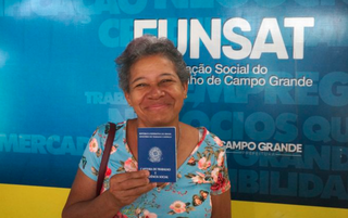 Canditada em busca de recolocação no mercado de trabalho (Foto: divulgação / prefeitura)