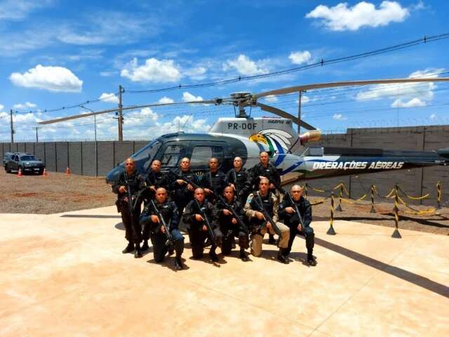 Curso do DOF treina policiais para atuarem na fronteira com aeronaves