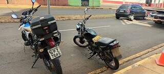 Motocicleta foi abordada em blitz na Avenida Júlio de Castilho (Foto: Divulgação/PMMS)