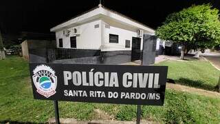 Delegacia de Santa Rita do Pardo, onde o caso é apurado. (Foto: Cenário MS)