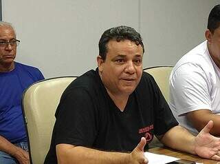 Presidente do STTCU-CG (Sindicato dos Trabalhadores em Transporte Coletivo Urbano de Campo Grande), Demétrio Freitas. (Foto: Izabela Cavalcanti)