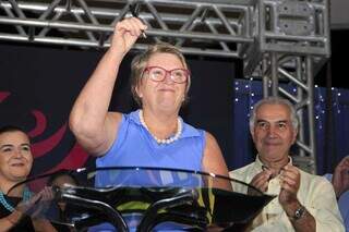 Alvira Appel, presidente da Afecetur (Associação da Feira Central, Cultural e Turística de Campo Grande) (Foto: Alex Machado)