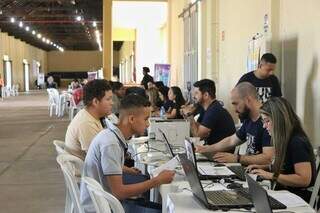 Ação de empregabilidade oferecida pela Funsat (Foto: Paulo Francis)