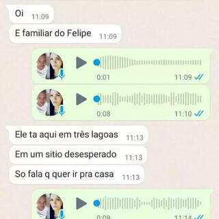 Print da conversa com o golpista (Foto: Direto das Ruas)