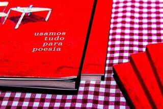 Livro de poesia está à venda por R$ 55 em Campo Grande. (Foto: Ana Laura Menegat)
