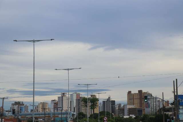 Semana começa com possibilidade de chuva e máxima de 34ºC em MS