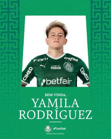 Palmeiras anuncia a contrata&ccedil;&atilde;o da atacante argentina Yamila Rodr&iacute;guez