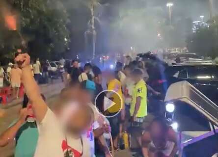 Vídeo revela algazarra e tiros para o alto na Avenida Afonso Pena 