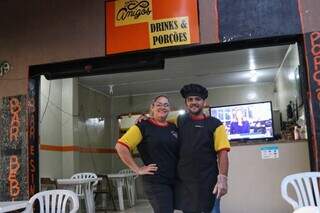 Em agosto de 2021, casal abriu bar no Bairro Vila Glória. (Foto: Paulo Francis)