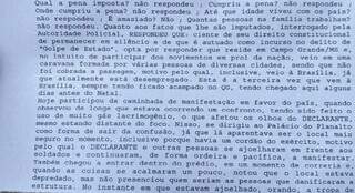 Parte do relato feito por morador de Campo Grande (Foto: Reprodução/Globo News)
