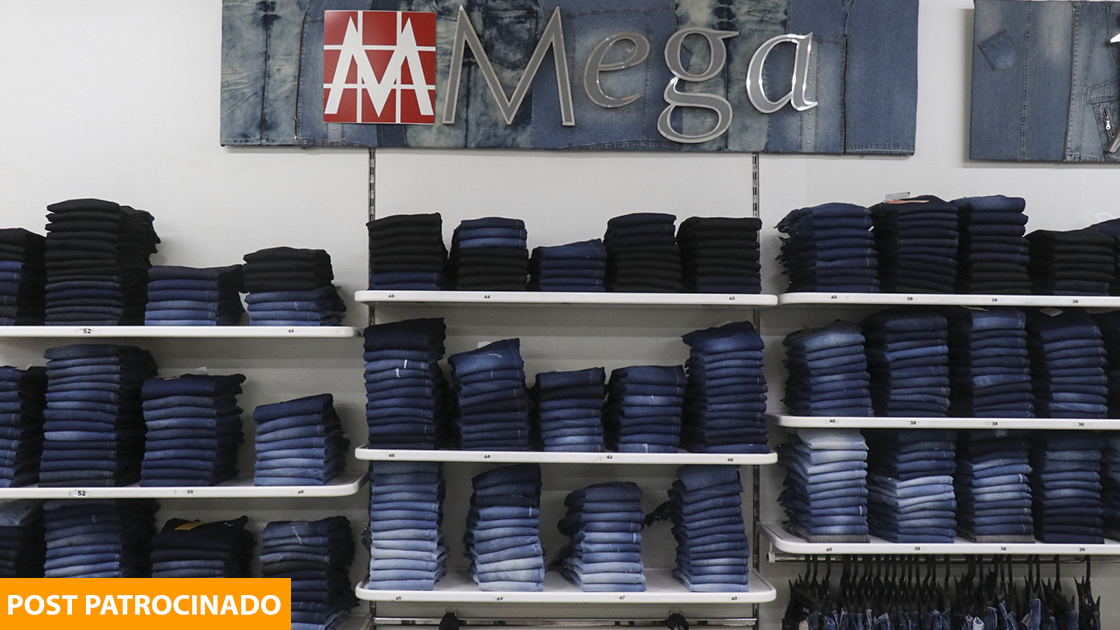 Mega Jeans faz liquidação de tendências com até 40% de desconto