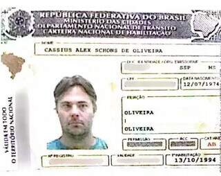 Documento de um dos bolsonaristas sul-mato-grossense presos em Brasília (Imagem: Reprodução)