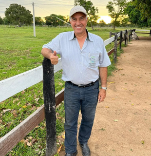 Reinaldo em fazenda no Pantanla, depois de terminar trabalho de 8 anos no governo. (Foto: Reprodução)