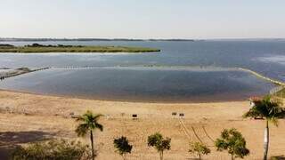 Área de banho onde aconteceram os ataques no Balneário Municipal. (Foto: Rádio Caçula)