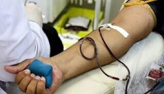 Doador de sangue no Hemosul de Mato Grosso do Sul (Foto: Divulgação/Hemosul)