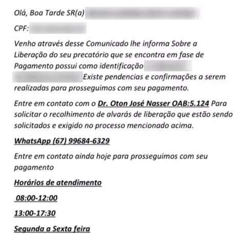 Golpistas usam nomes de escrit&oacute;rios para enviar mensagens falsas a clientes 