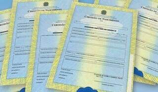 Certidões de nascimento emitidas aos presidiários. (Foto: Divulgação)