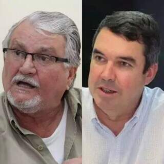 À esquerda, deputado federal José Orcírio Miranda dos Santos, o “Zeca do PT”, e à direita, governador Eduardo Riedel (PSDB). (Foto: Arquivo e Divulgação)