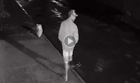 Vídeo mostra ladrão invadindo e saindo com sacolas após "limpa" em loja de roupa