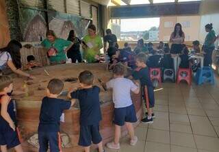 Atividades de férias para as crianças são gratuitas. (Foto: Divulgação/UFMS)
