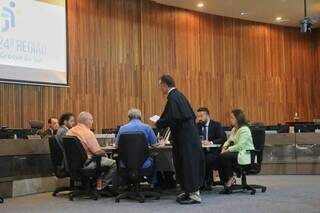 Reunião aconteceu no Tribunal Regional do Trabalho 24ª Região (Foto: Paulo Francis)