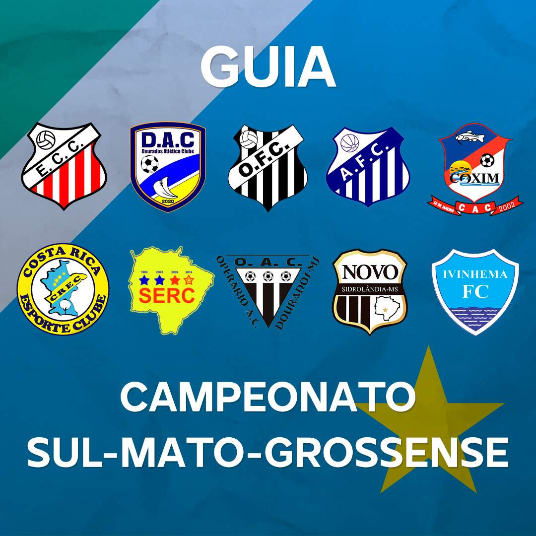 Confira a classificação dos times no Campeonato Sul-Mato-Grossense - PP