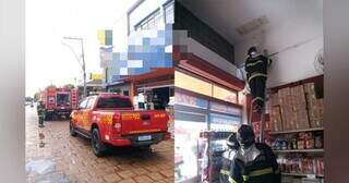 Corpo de Bombeiros analisou a fiação de prédio que pegou fogo. (Foto: Reprodução/O Pantaneiro)