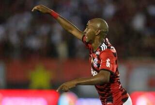 Renatinho chutou com precisão para a rede adversária. (Foto: Gilvan de Souza/Flamengo)