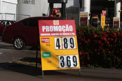 Alta de R$ 0,20 eleva gasolina de R$ 4,59 a R$ 4,89 na Capital