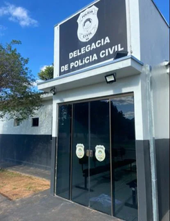 Sede da Delegacia de Juti. (Foto: Arquivo/Campo Grande News)