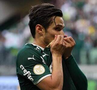 Raphael Veiga marcou dois gols contra o Flamengo. (Foto: Cesar Greco/Palmeiras)